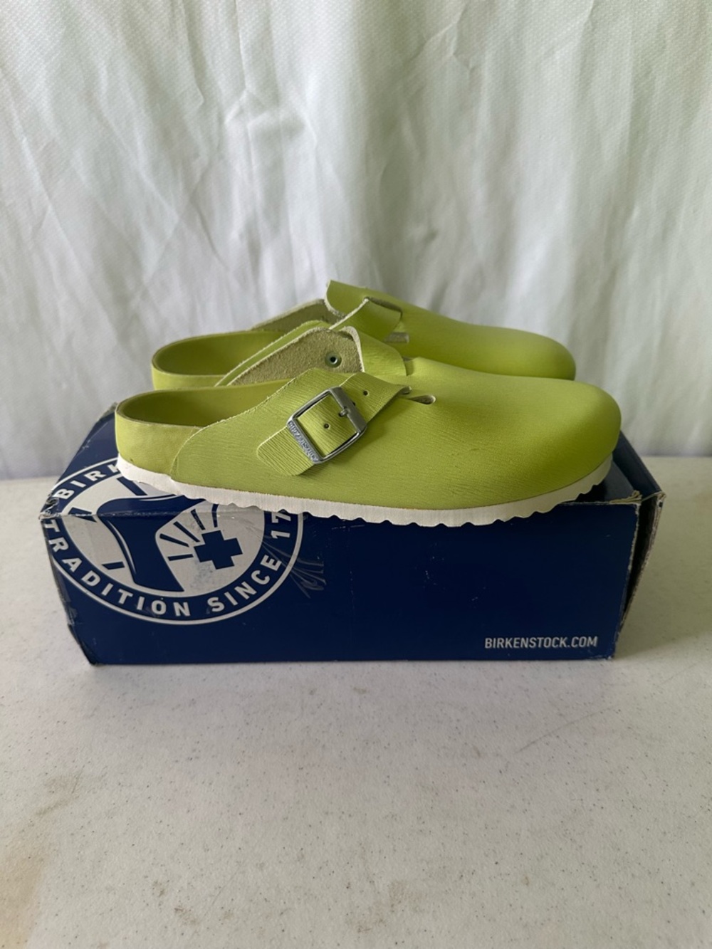 Concepts x Birkenstock Boston BS Epi Lime Clogs EU 39 US 8 New In Box - Picture 2 of 8